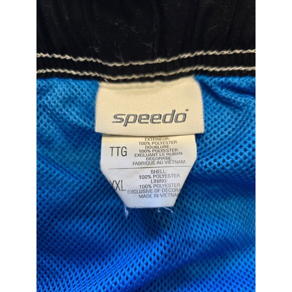 Speedo Shorts Men XXL Blue Swim Trunks; 2 Pockets + 2 Cargo Pockets - Picture 5 of 5